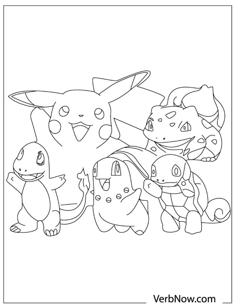 Pikachu Coloring Pages for Kids 151