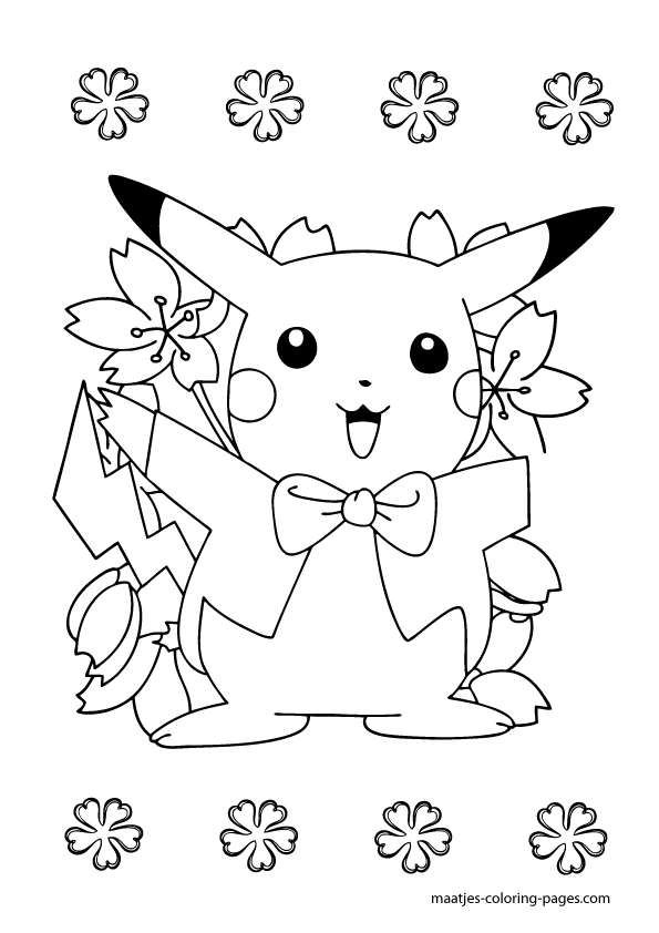 Pikachu Coloring Pages for Kids 152