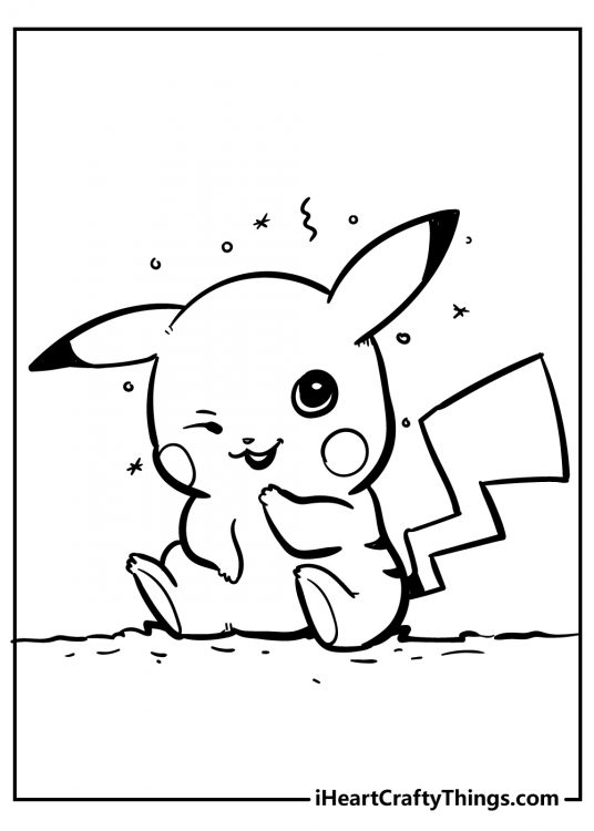 Pikachu Coloring Pages for Kids 156