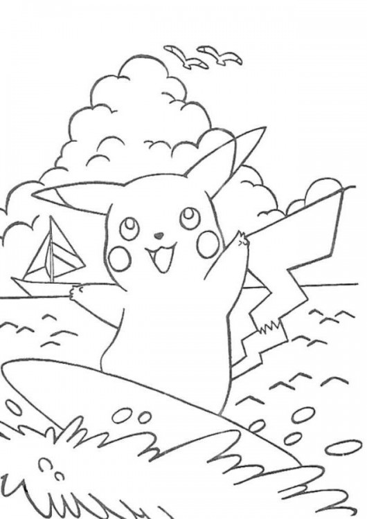 Pikachu Coloring Pages for Kids 157