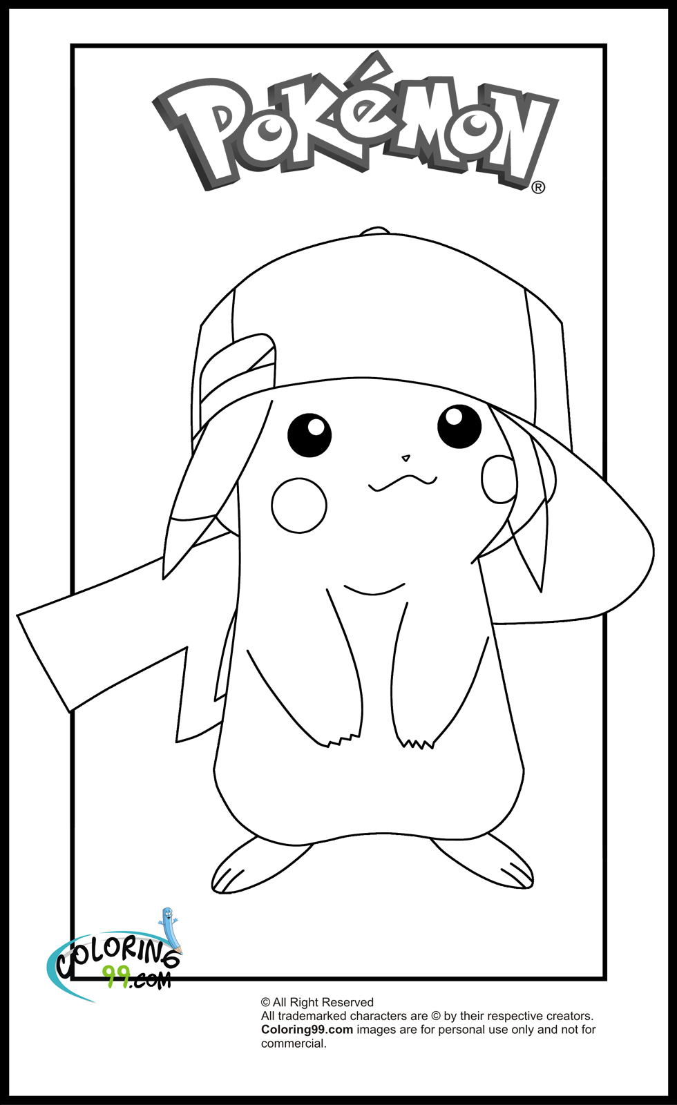 Pikachu Coloring Pages for Kids 159