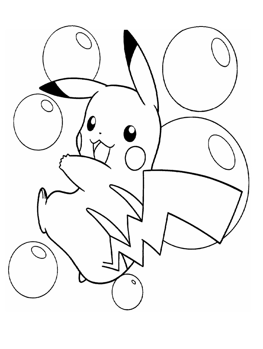 Pikachu Coloring Pages for Kids 160