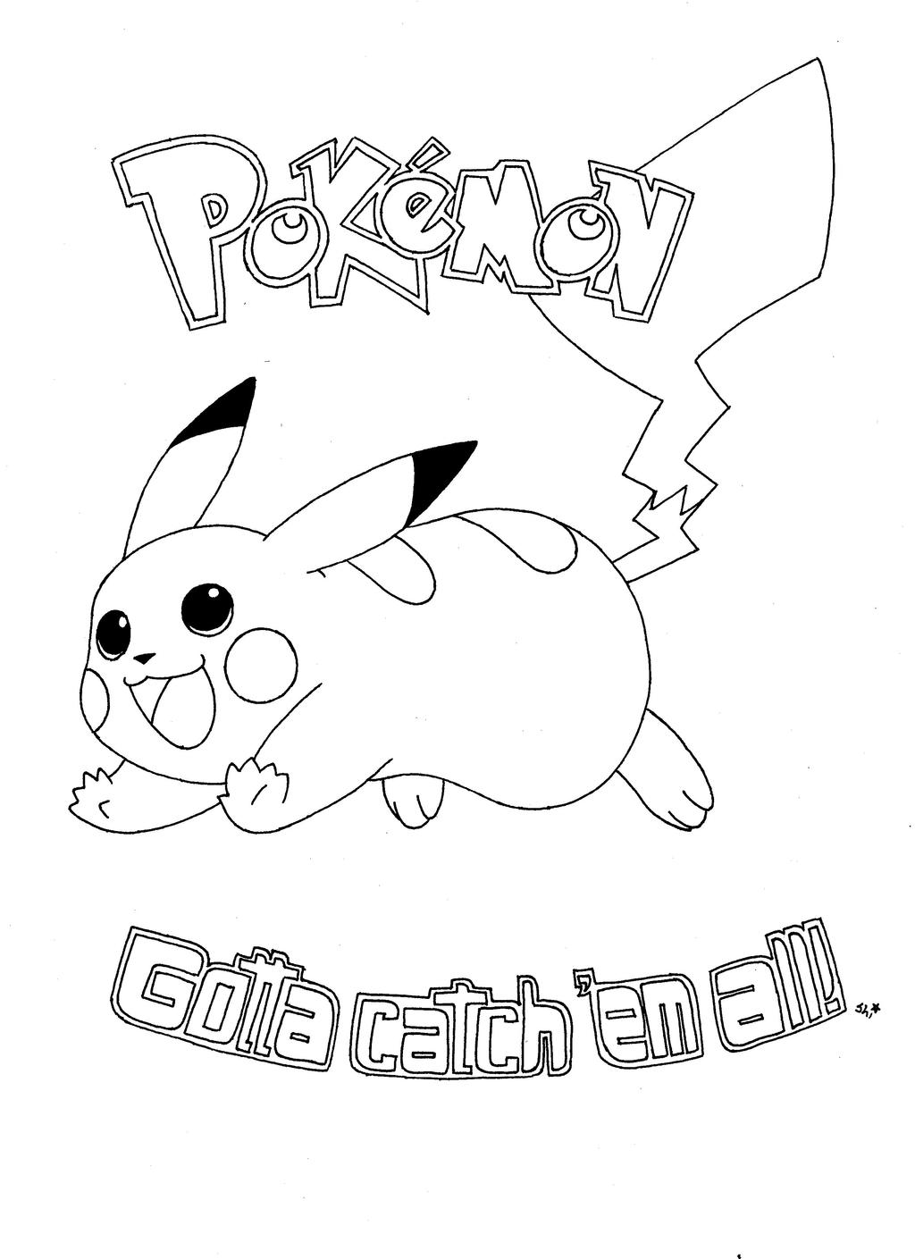 Pikachu Coloring Pages for Kids 162