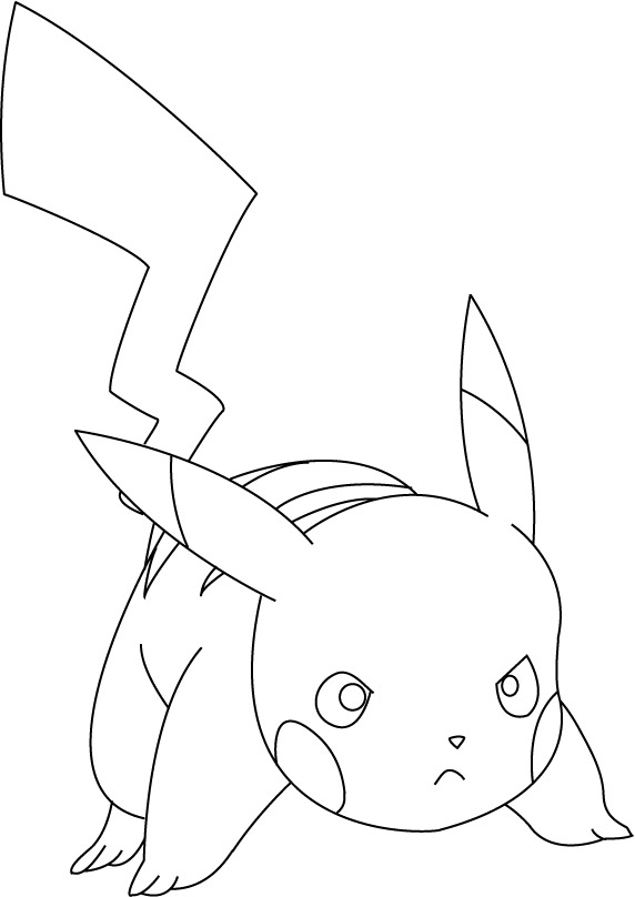 Pikachu Coloring Pages for Kids 163