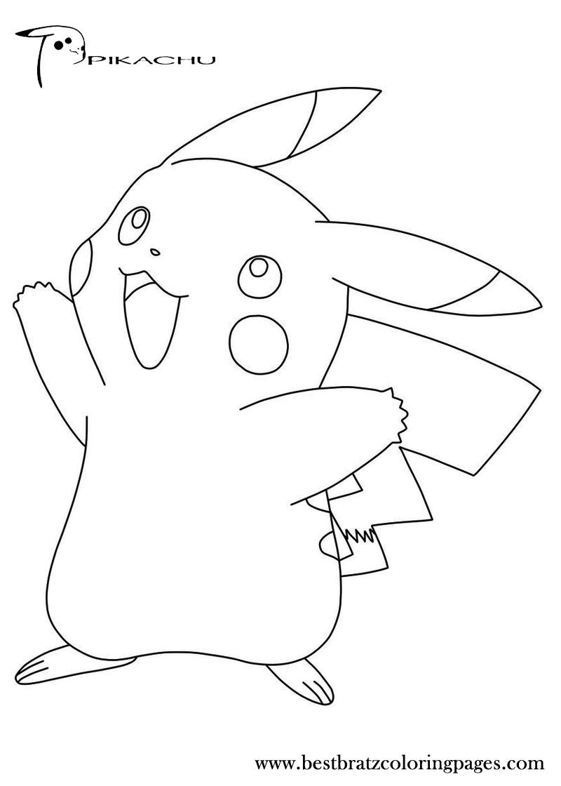 Pikachu Coloring Pages for Kids 168