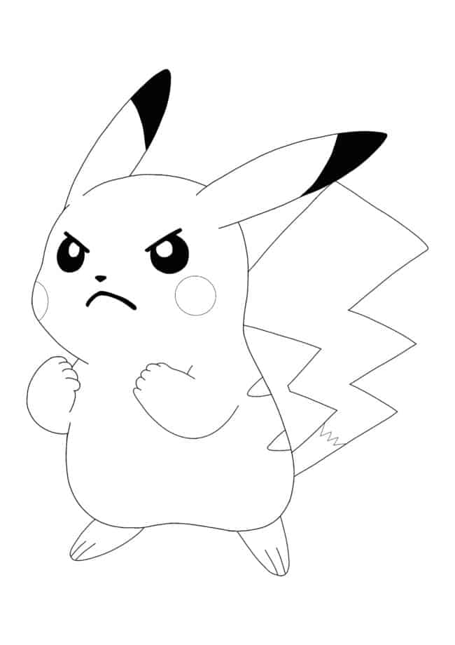 Pikachu Coloring Pages for Kids 169