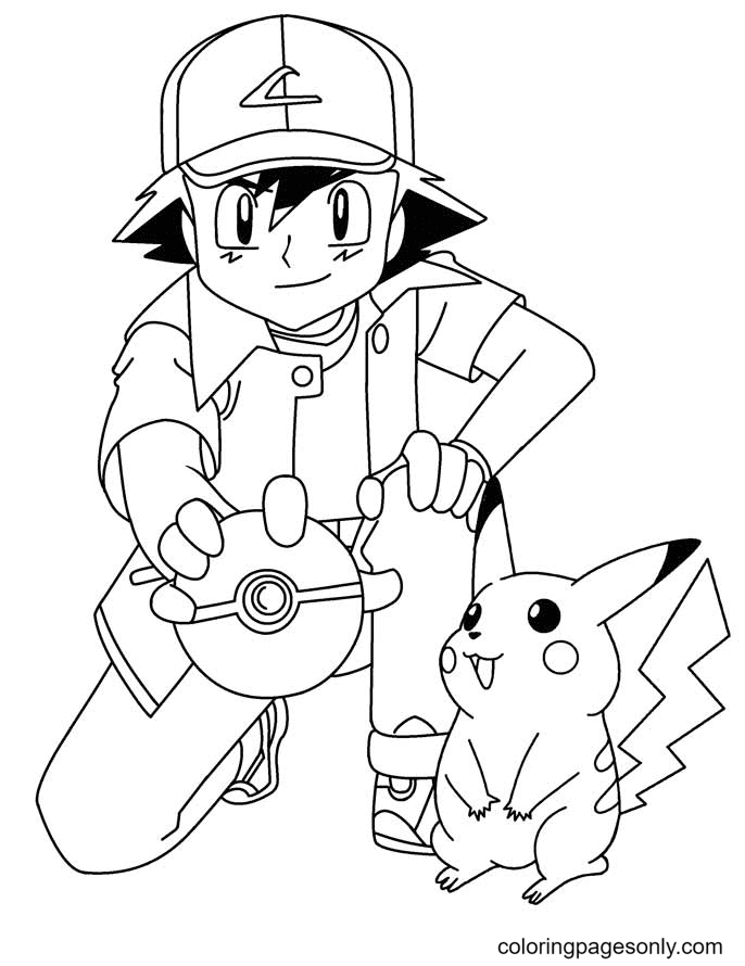 Pikachu Coloring Pages for Kids 17