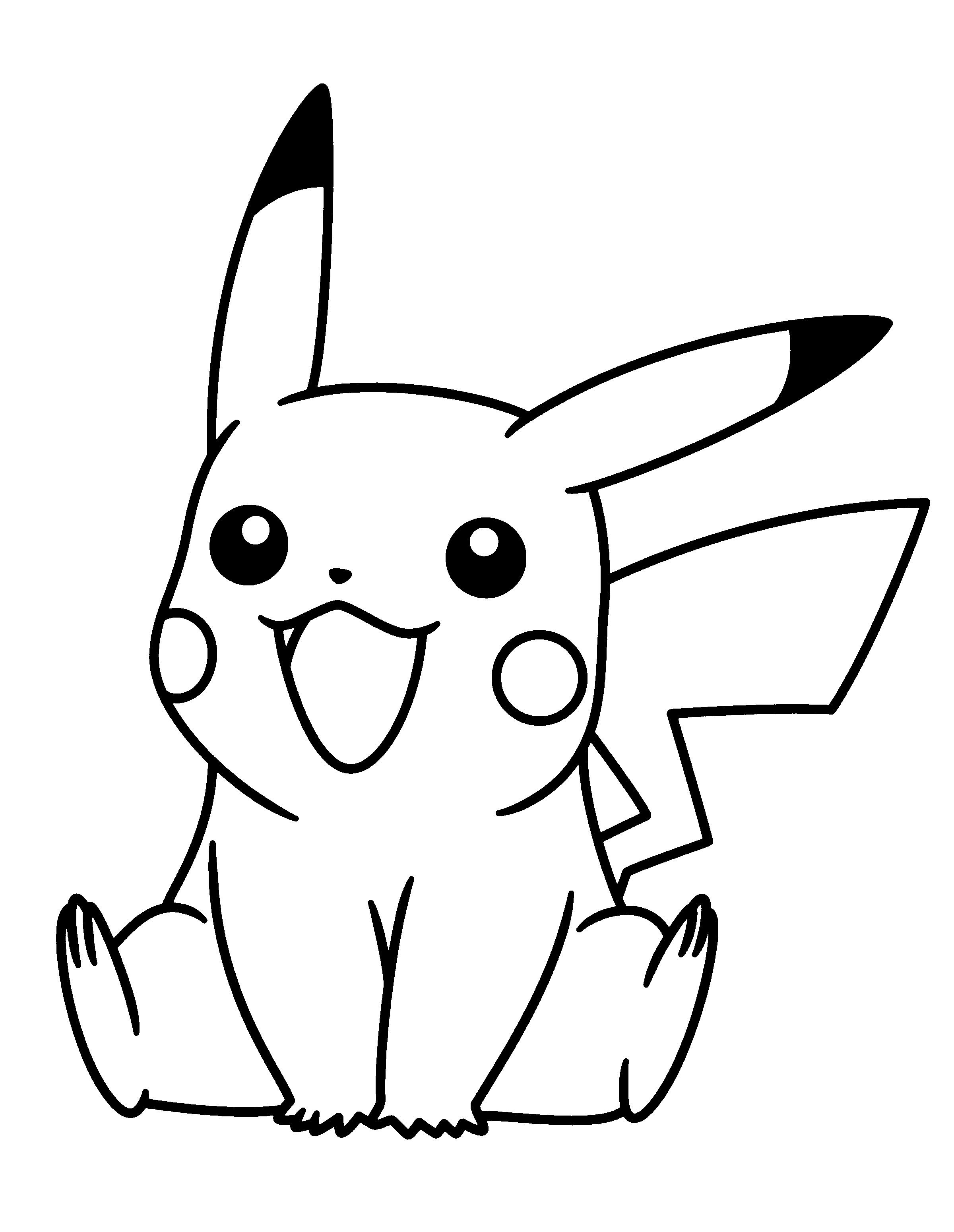 Pikachu Coloring Pages for Kids 173