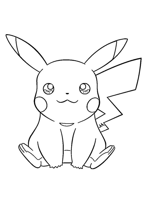 Pikachu Coloring Pages for Kids 18