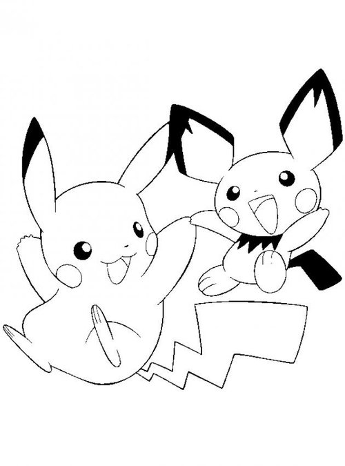 Pikachu Coloring Pages for Kids 19