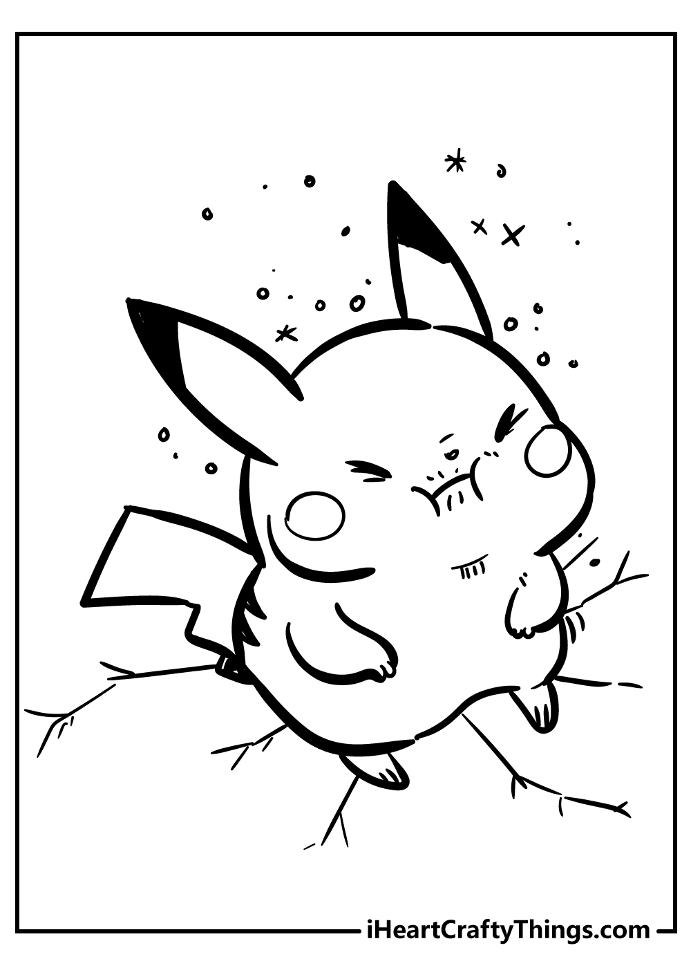 Pikachu Coloring Pages for Kids 22