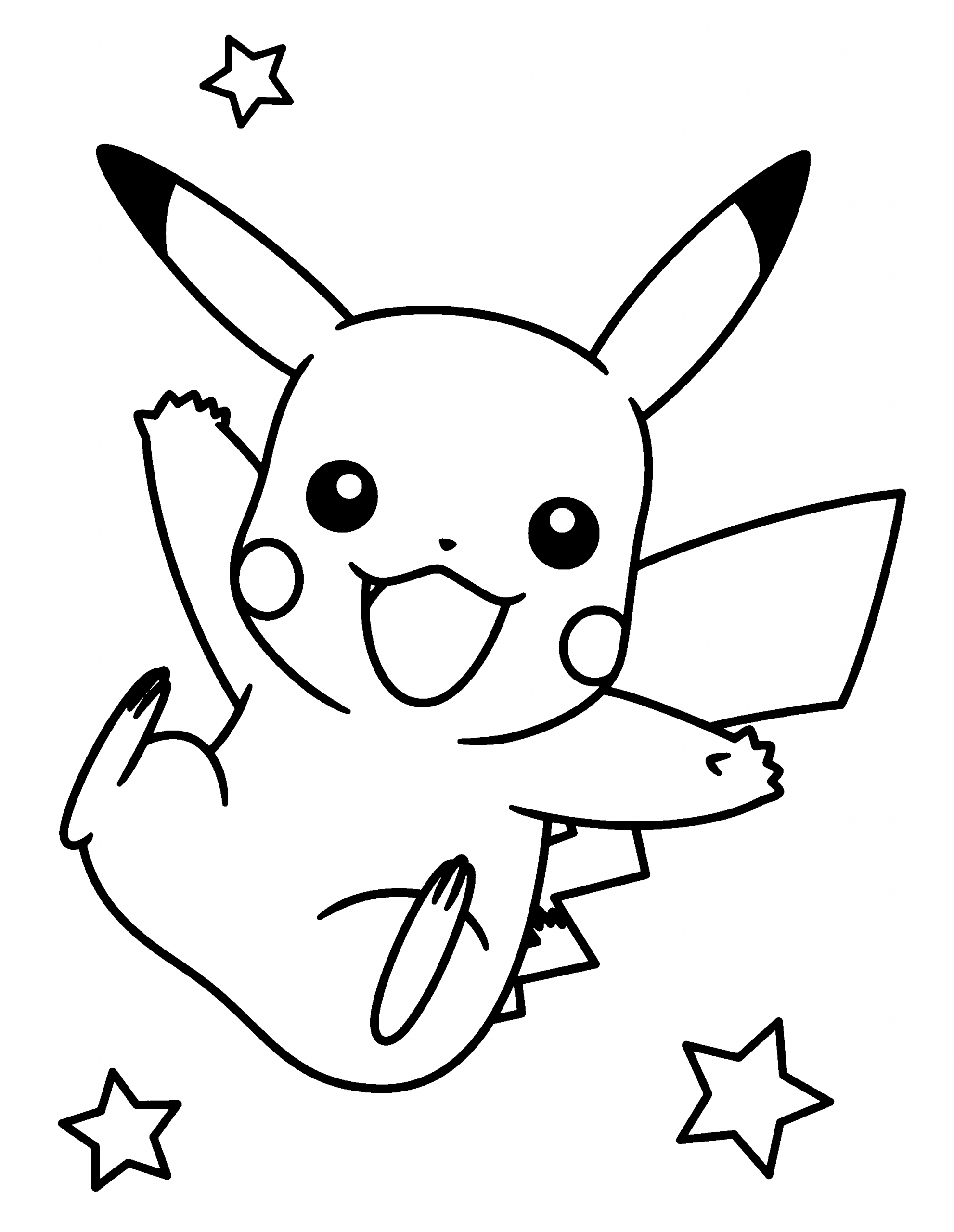 Pikachu Coloring Pages for Kids 3