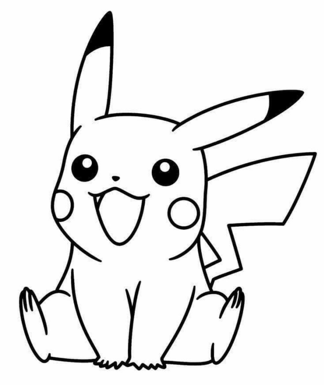 Pikachu Coloring Pages for Kids 39