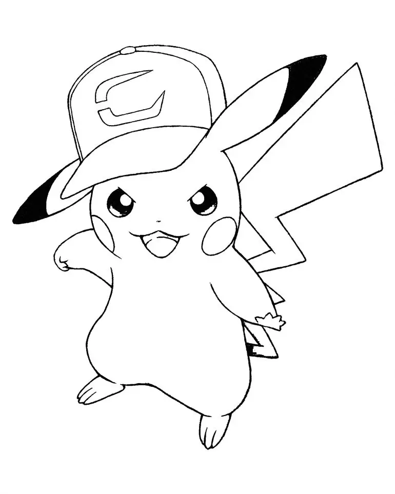 Pikachu Coloring Pages for Kids 4