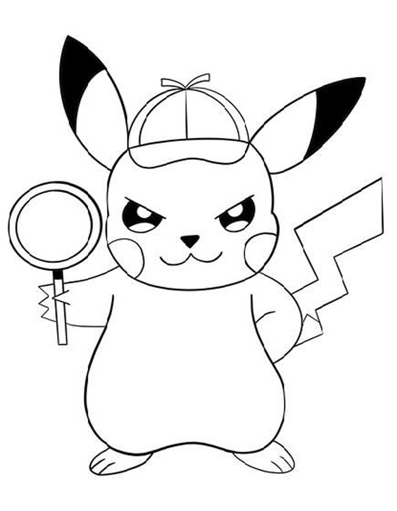 Pikachu Coloring Pages for Kids 48