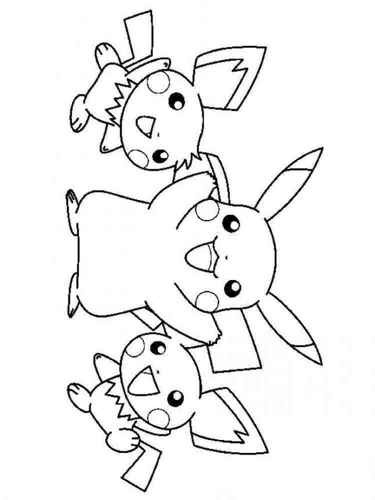 Pikachu Coloring Pages for Kids 5