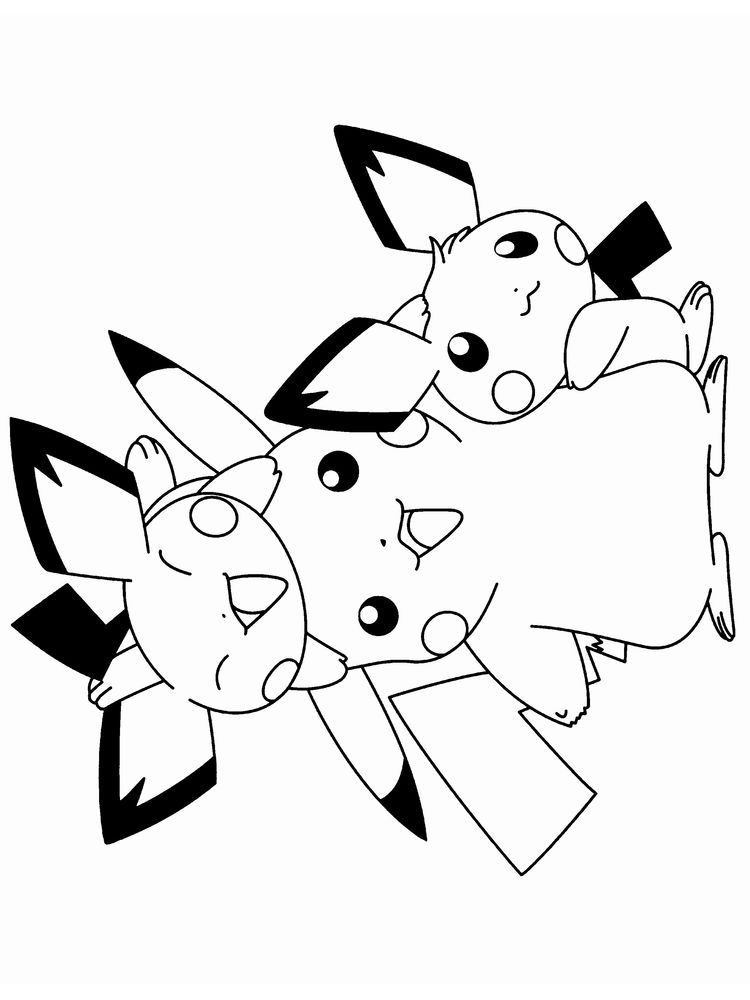 Pikachu Coloring Pages for Kids 67