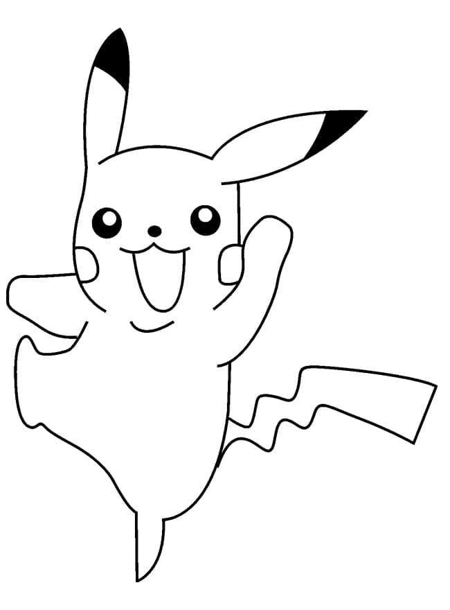 Pikachu Coloring Pages for Kids 73