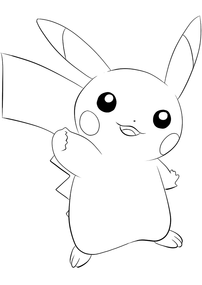 Pikachu Coloring Pages for Kids 79