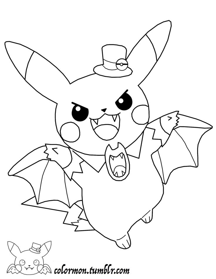 Pikachu Coloring Pages for Kids 8