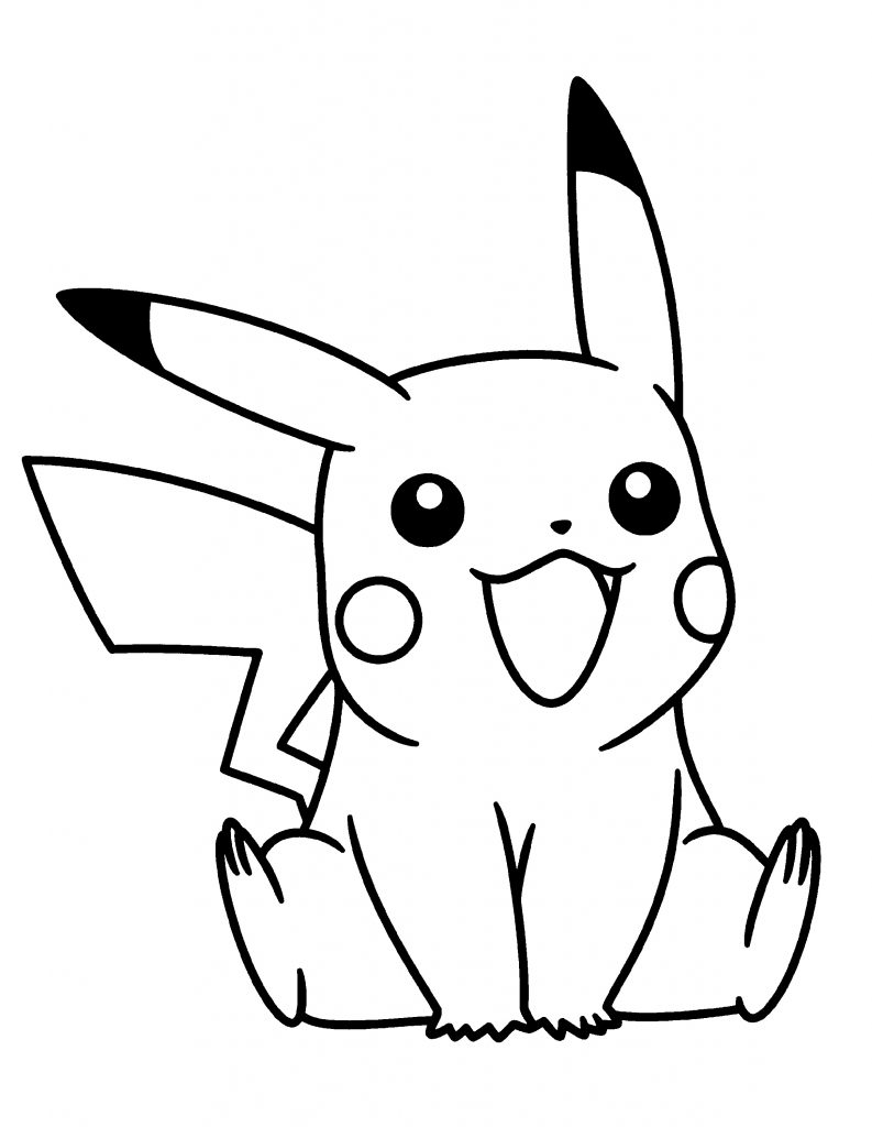 Pikachu Coloring Pages for Kids 80