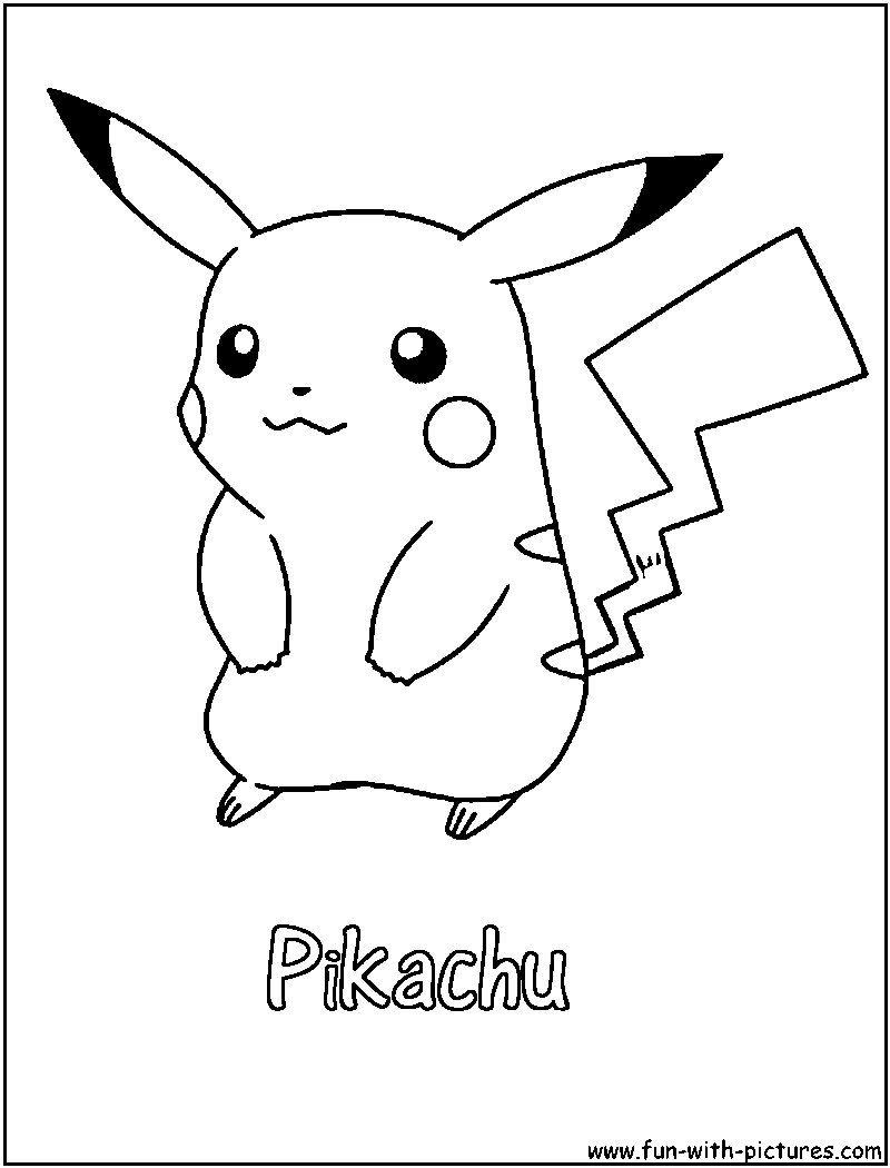 Pikachu Coloring Pages for Kids 82