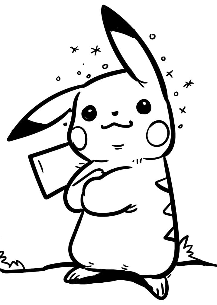 Pikachu Coloring Pages for Kids 83