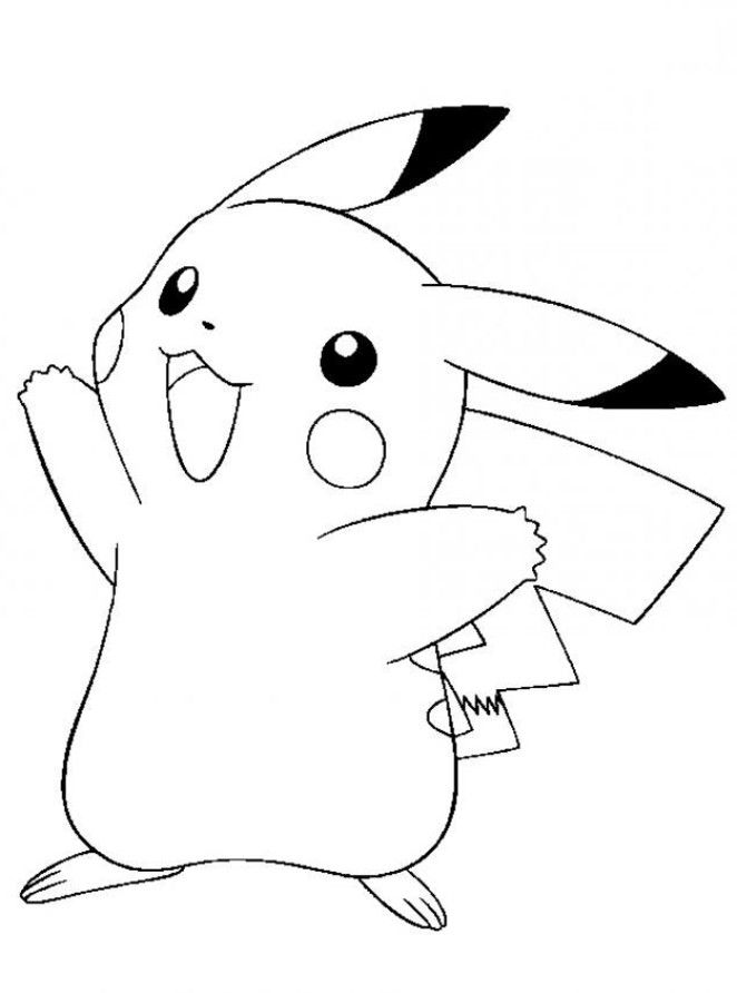 Pikachu Coloring Pages for Kids 84