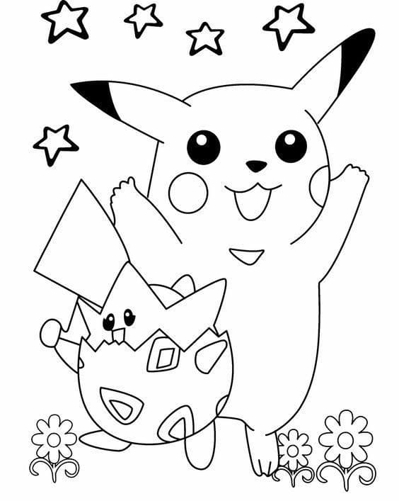 Pikachu Coloring Pages for Kids 87