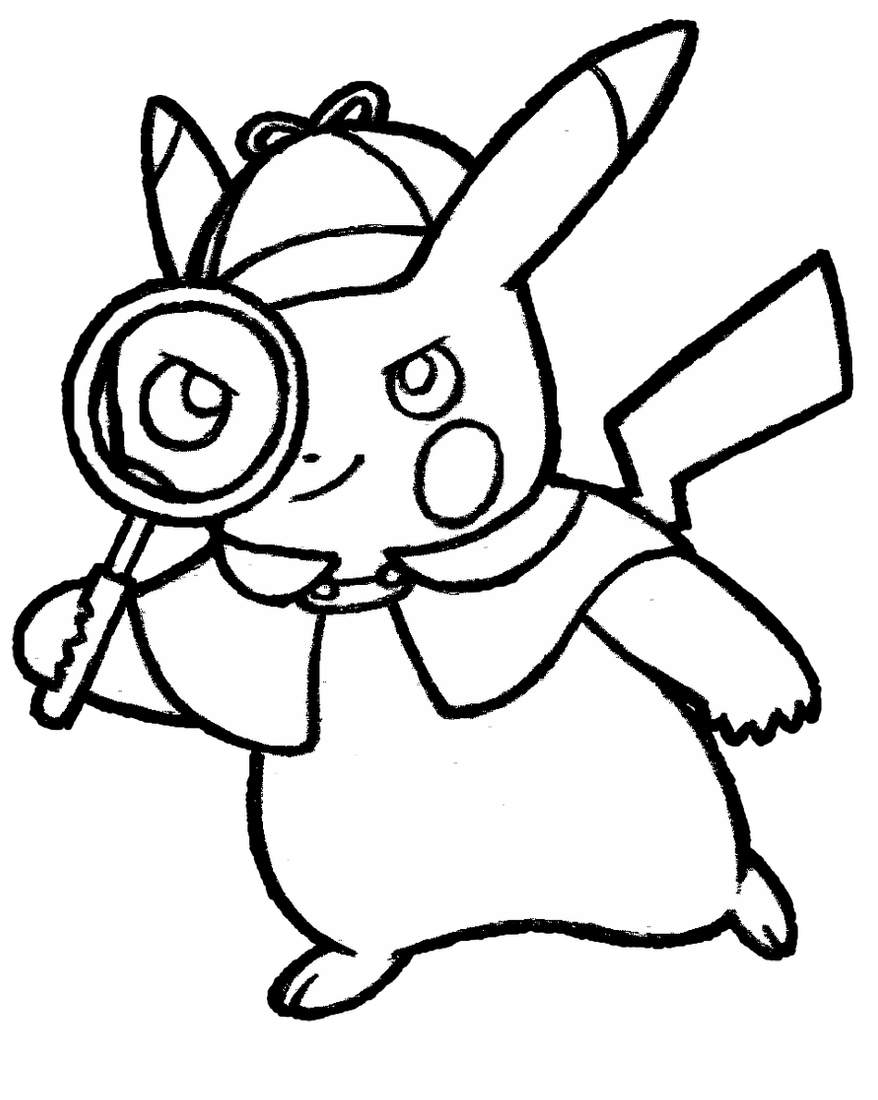 Pikachu Coloring Pages for Kids 9