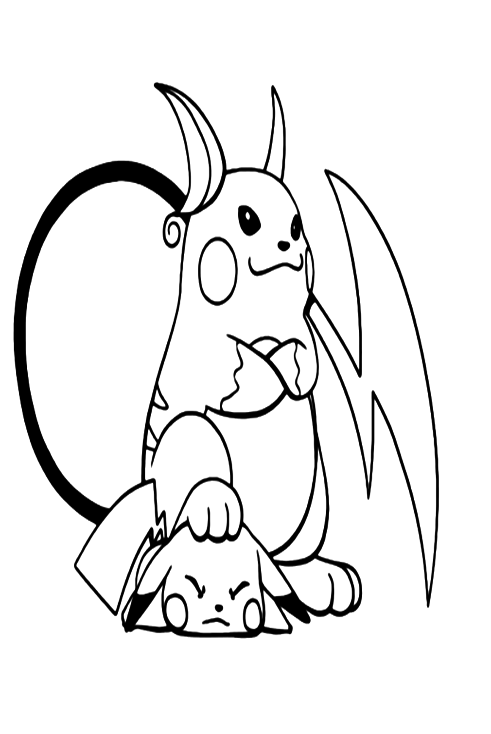 Pikachu Coloring Pages for Kids 90