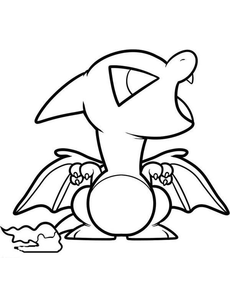 Pokemon Charizard Coloring Page 17