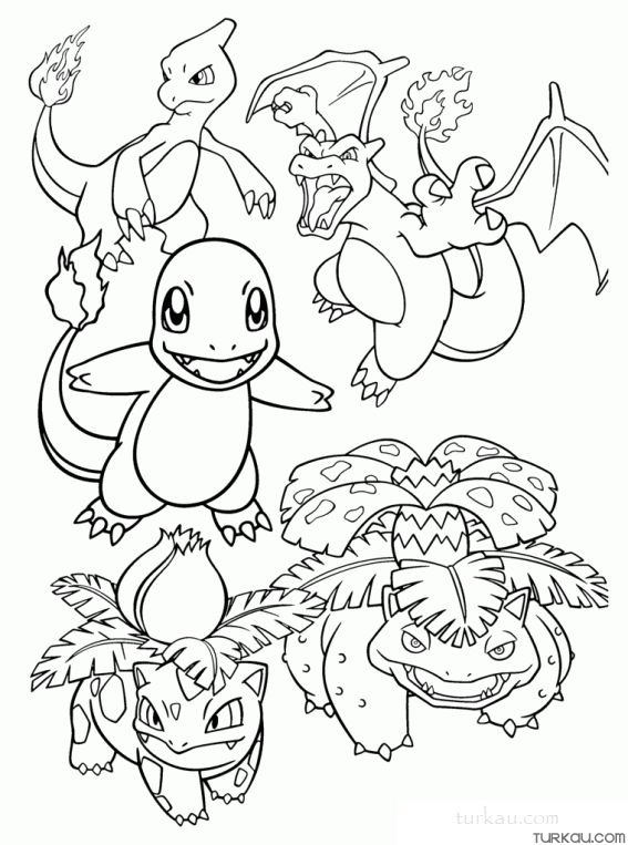 Pokemon Charizard Coloring Page 22