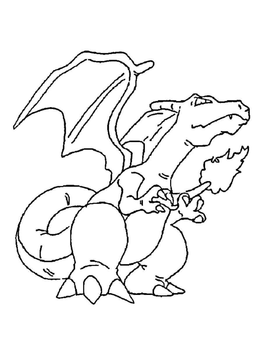 Pokemon Charizard Coloring Page 26