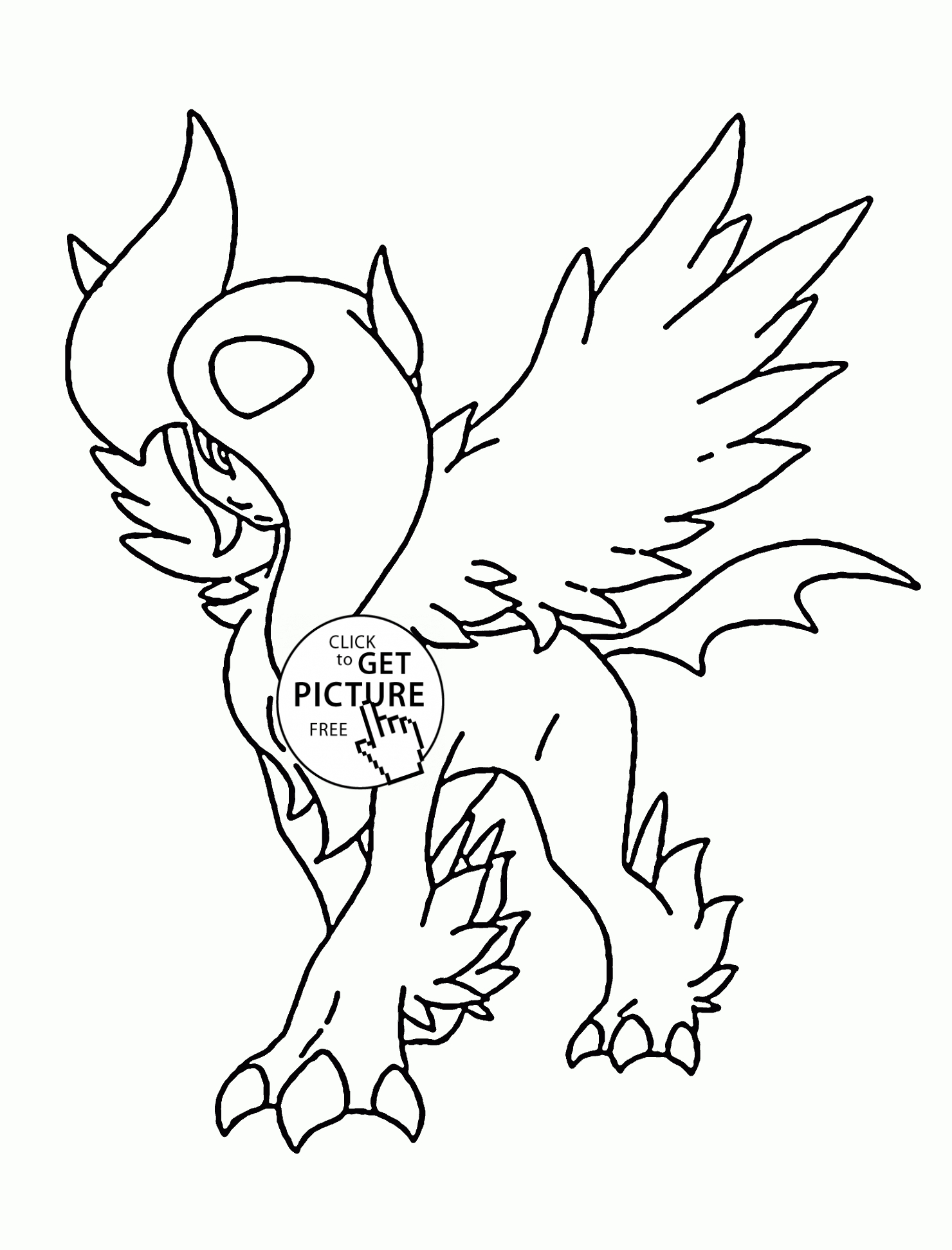 Pokemon Charizard Coloring Page 27