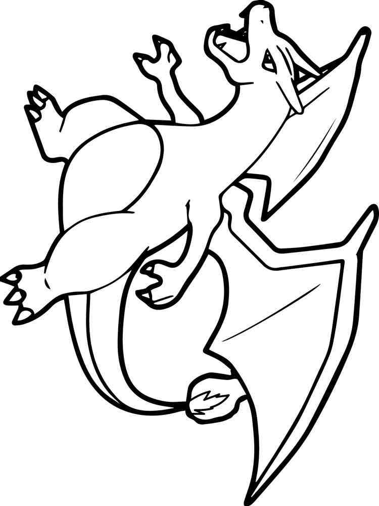 Pokemon Charizard Coloring Page 29