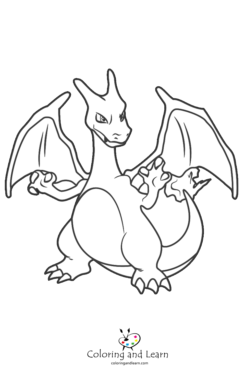 Pokemon Charizard Coloring Page 31