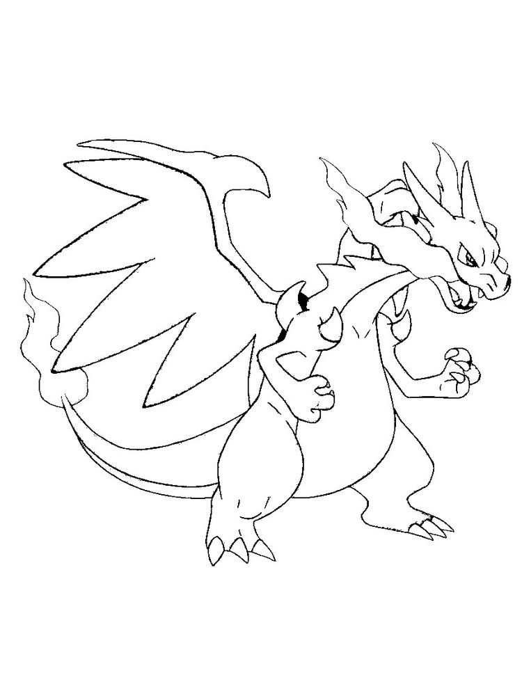 Pokemon Charizard Coloring Page 36