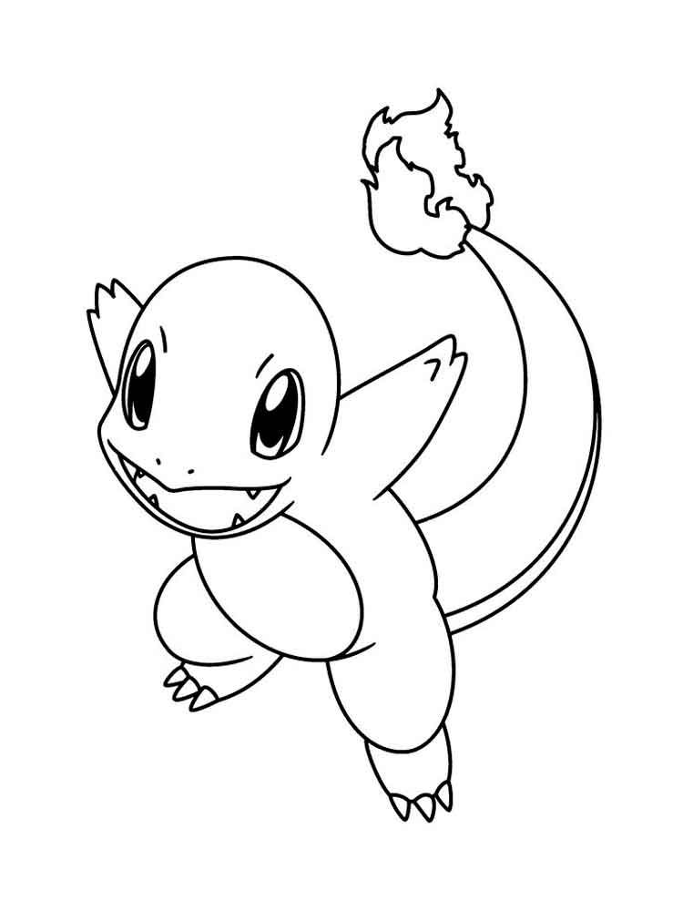 Pokemon Charizard Coloring Page 4