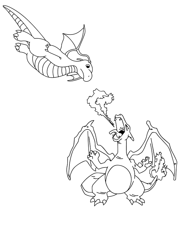 Pokemon Charizard Coloring Page 46