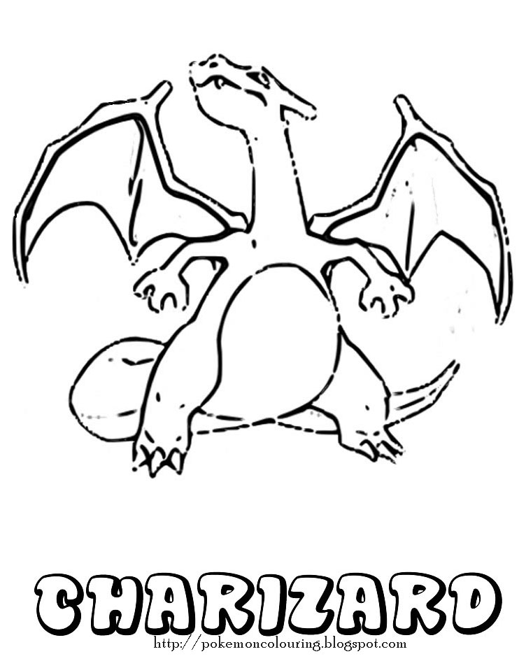 Pokemon Charizard Coloring Page 49