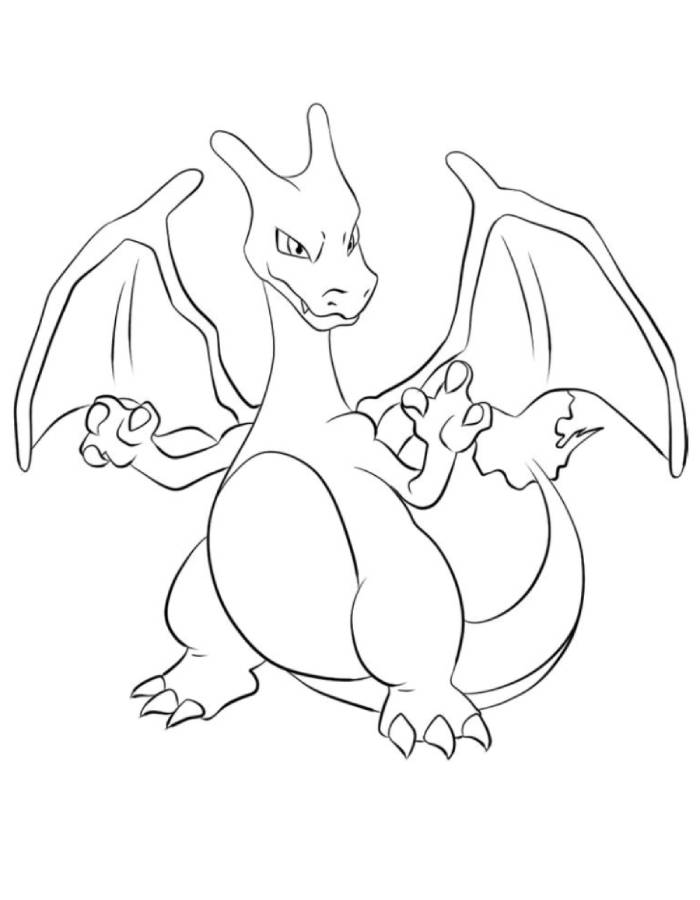 Pokemon Charizard Coloring Page 54