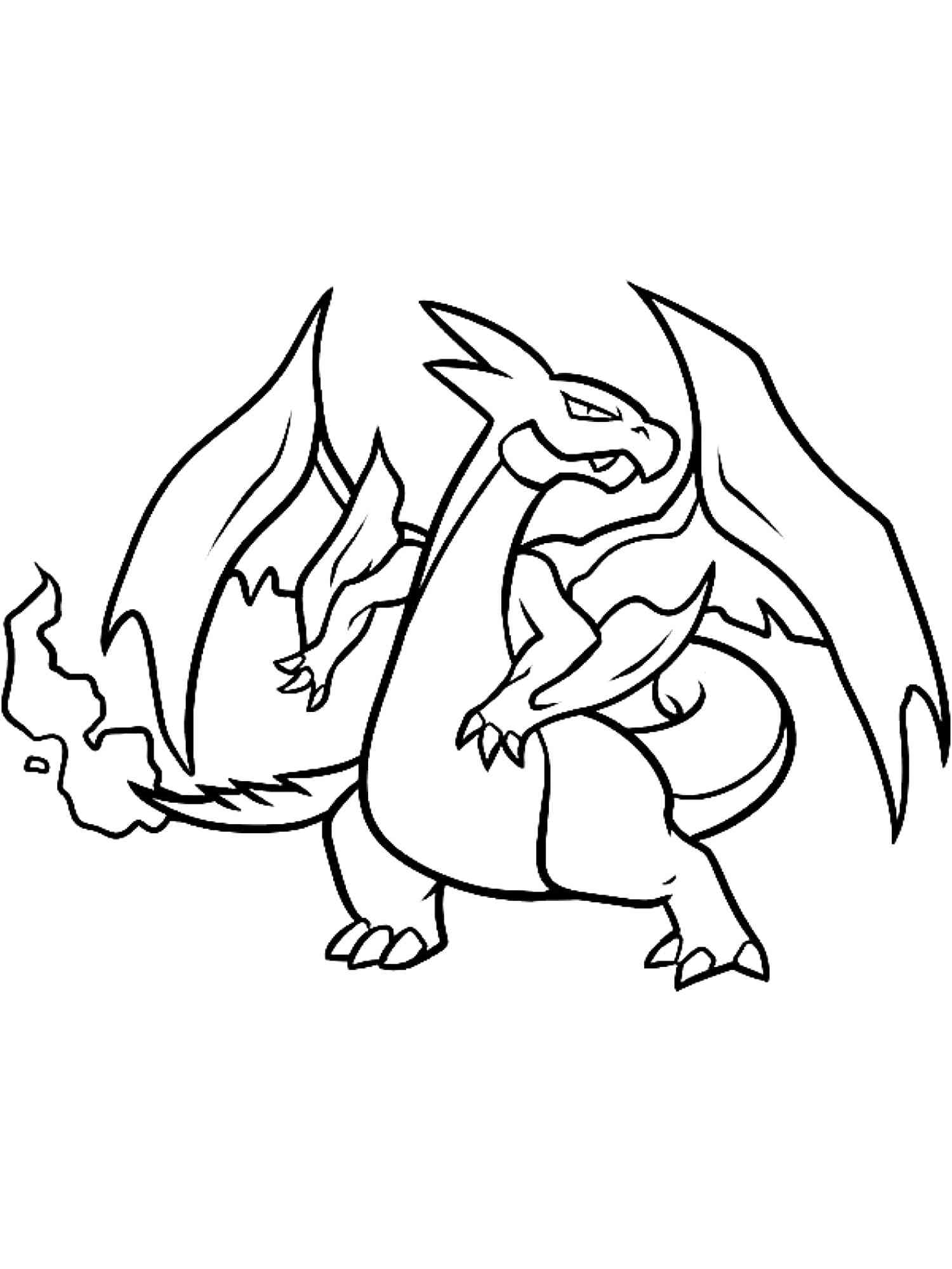 Pokemon Charizard Coloring Page 57