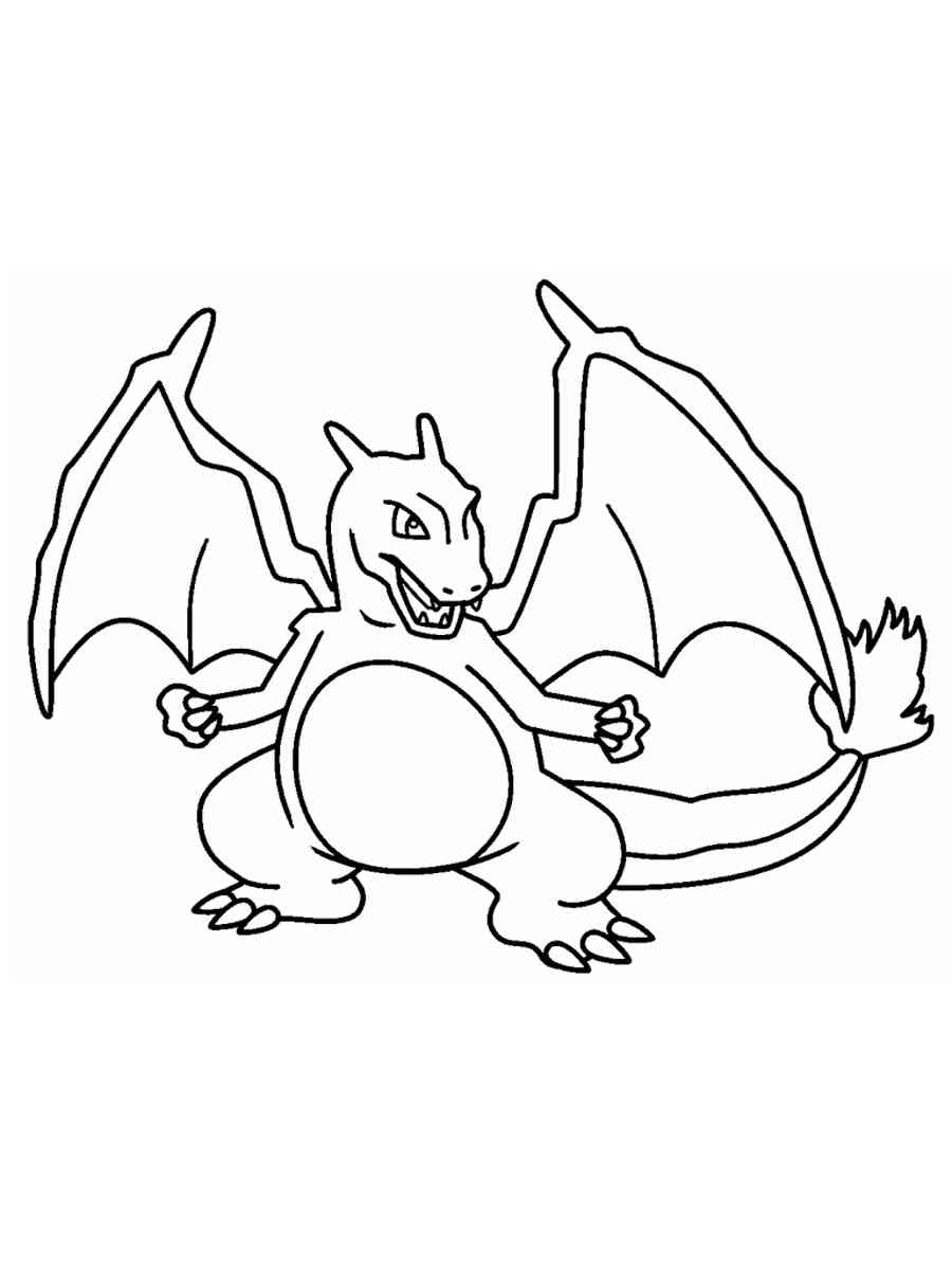 Pokemon Charizard Coloring Page 58