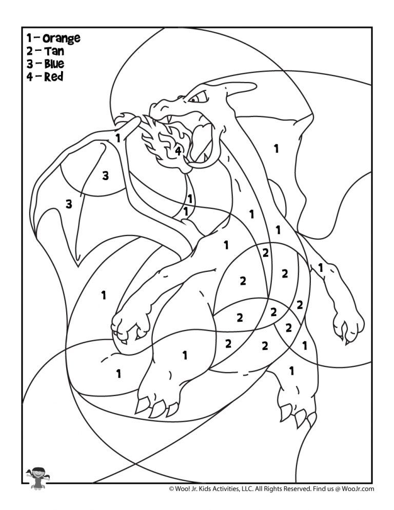 Pokemon Charizard Coloring Page 60