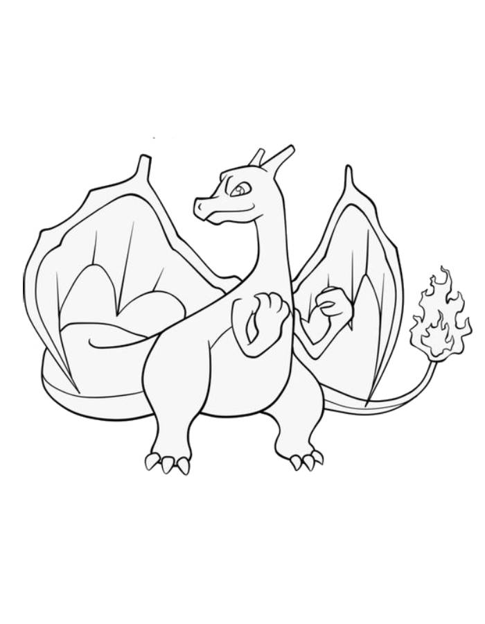 Pokemon Charizard Coloring Page 64