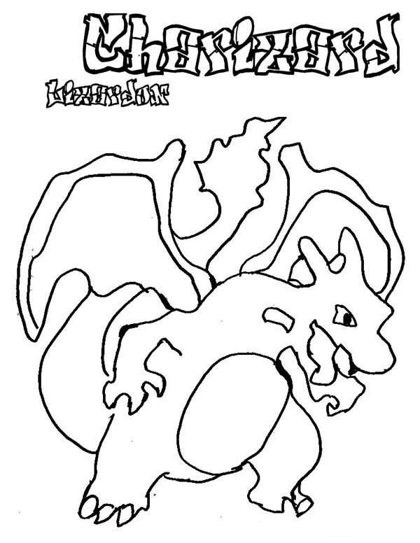 Pokemon Charizard Coloring Page 68