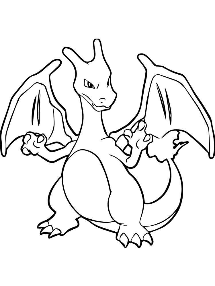 Pokemon Charizard Coloring Page 70