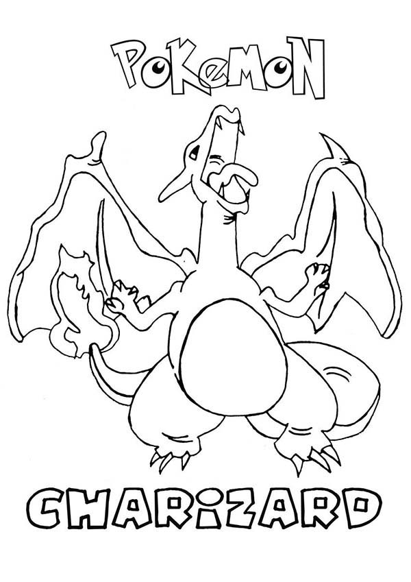 Pokemon Charizard Coloring Page 71