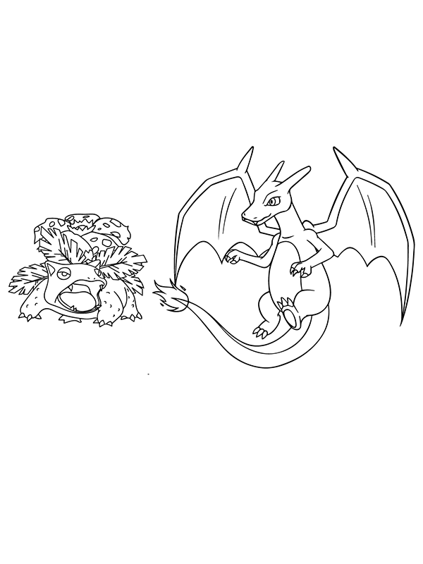 Pokemon Charizard Coloring Page 76